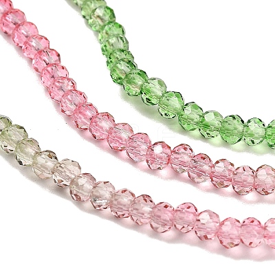 Transparent Painted Glass Beads Strands DGLA-A034-T2mm-A18-1