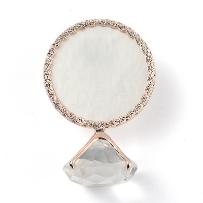 Resin Nail Art Palettes with Diamond Base Nail Mixing Palette Polish Color Mixing Plate Nail Holder ODIS-H001-A01-RG-1