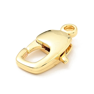 Brass Lobster Claw Clasps X-KK-G416-22G-1