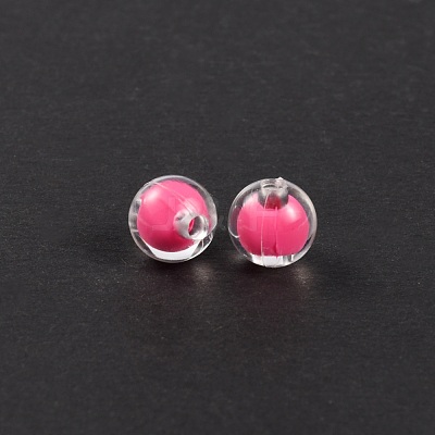 Acrylic Beads MACR-WH0007-09E-1