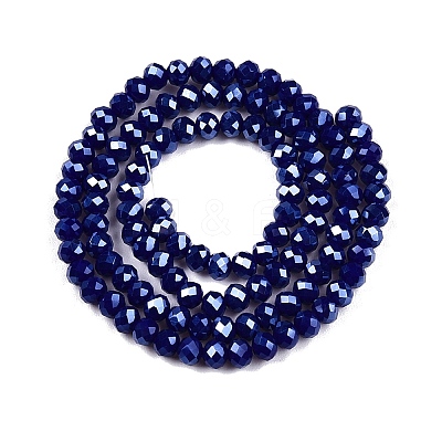 Electroplate Glass Beads Strands EGLA-A044-P3mm-A07-1