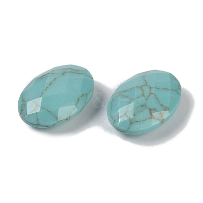 Synthetic Turquoise Cabochons G-O175-15N-01-1