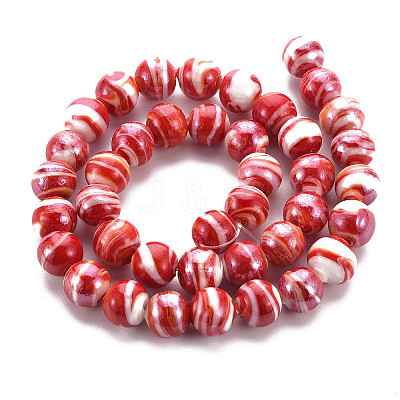 12MM Mixed Handmade Lampwork Round Beads X-DT329J-1