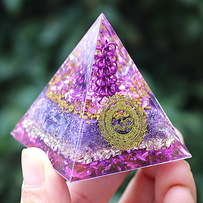 Orgonite Pyramid Resin Energy Generators PW-WG35031-01-1