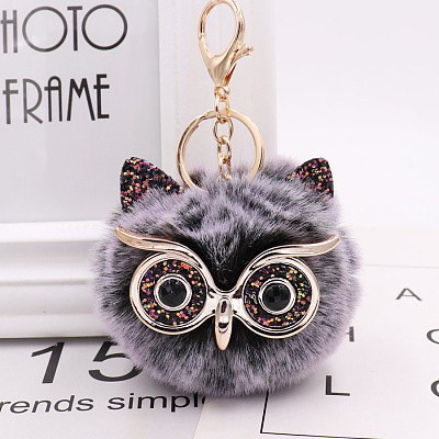 Pom Pom Ball Keychain KEYC-PW0002-033O-1