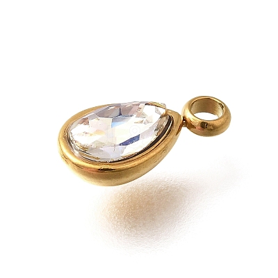304 Stainless Steel Pendants STAS-Q346-04G-10-1