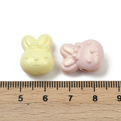 UV Plating Opaque Acrylic Beads OACR-B031-39-1