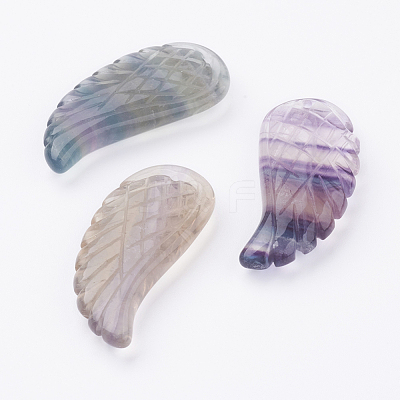 Natural Fluorite Pendants G-E435-F-12-1
