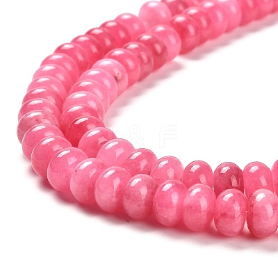 Dyed Natural White Jade Beads Strands X-G-G107-A03-01-1