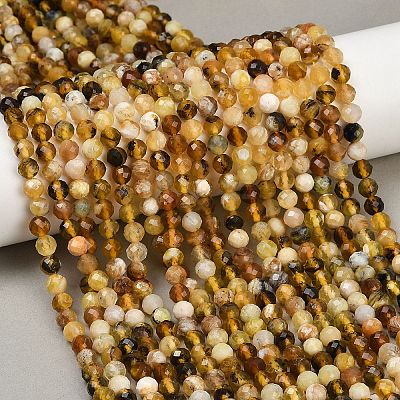 Natural Yellow Opal Beads Strands G-RM2025-A35-6mm-1