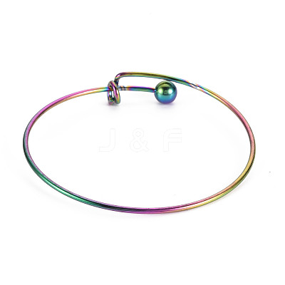 Adjustable Ion Plating(IP) 304 Stainless Steel Expandable Bangle Making STAS-S119-011-1