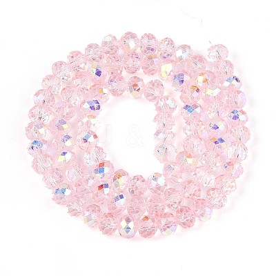 Transparent Glass Beads Strands X-EGLA-N016-6mm-04-1
