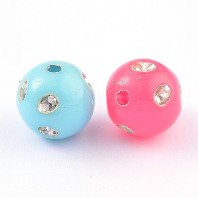 Opaque Acrylic Beads PB21P9556-1