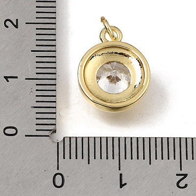 Brass Glass Pendants X-KK-C262-26G-1