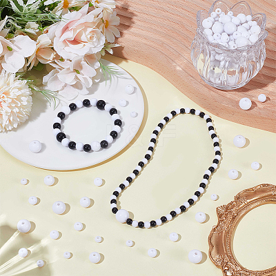 900Pcs Opaque Acrylic Beads MACR-SP0002-35A-1