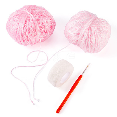 2 Skeins Polyester Yarn DIY-MB0003-08-1