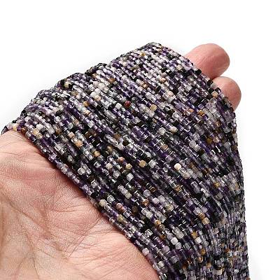 Natural Purple Fluorite Beads Strands G-RM2025-32A-04-1
