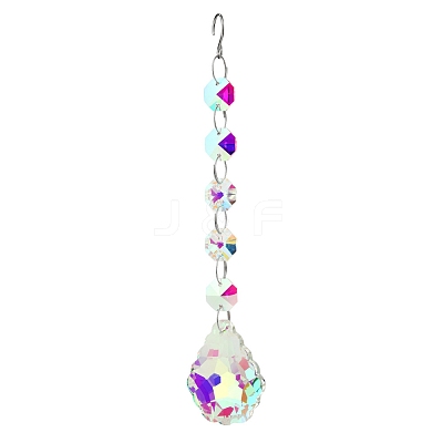 Clear AB Glass Pendant Decorations PW-WG12742-14-1