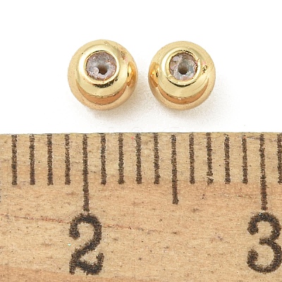 Rack Plating Brass Silicone Spacer Beads FIND-T071-02G-B01-RS-1