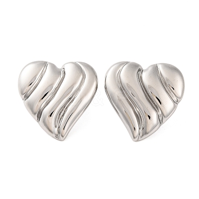 Tarnish Resistant 304 Stainless Steel Stud Earrings EJEW-G395-11P-1