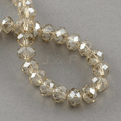 Electroplate Glass Bead Strands EGLA-S096-10mm-05-1