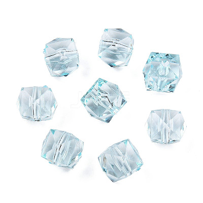 Transparent Acrylic Beads X-TACR-Q259-10mm-V38-1