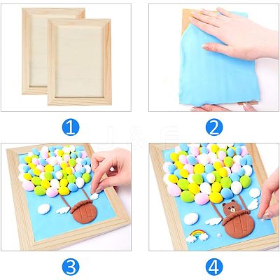 Wooden Painting Frames TOOL-WH0118-18-1