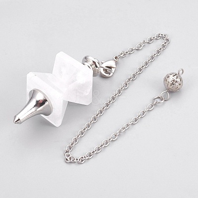 Natural Quartz Crystal Dowsing Pendulums KK-F756-09M-1