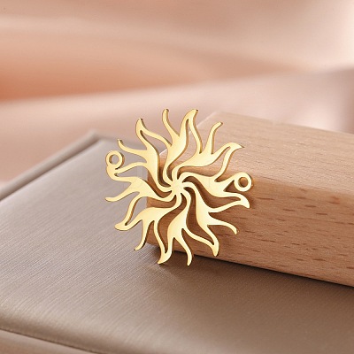 304 Stainless Steel Laser Cut Links Connector Charms PW-WG5DB2A-02-1