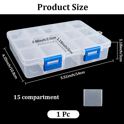 1Pc Organizer Storage Plastic Box CON-CN0001-40-1