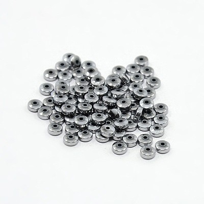 Electroplate Non-magnetic Synthetic Hematite Beads Strands X-G-J216C-08-1
