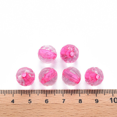 Transparent Acrylic Beads TACR-S154-10A-82-1