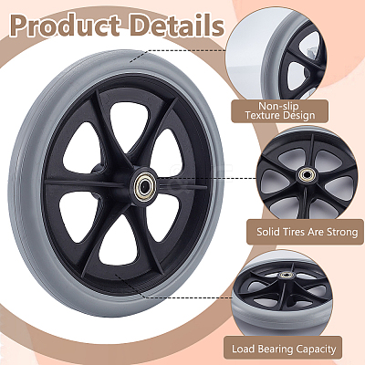 HEPE Front Wheel With Iron Bearing DIY-WH0816-059C-1