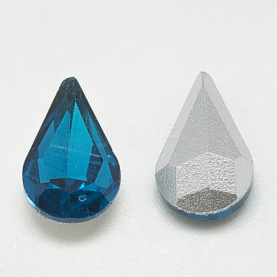 Pointed Back Glass Rhinestone Cabochons RGLA-T082-5x8mm-14-1