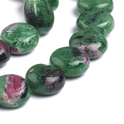 Natural Ruby in Zoisite Beads Strands G-L505-10-10mm-1