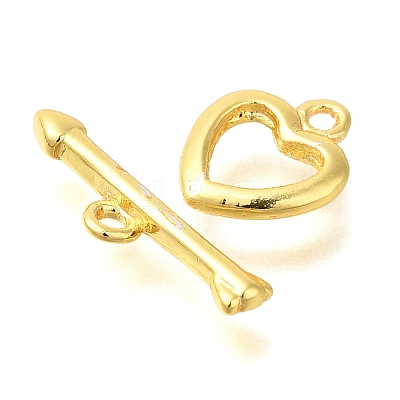 Brass Toggle Clasps KK-B121-04G-1