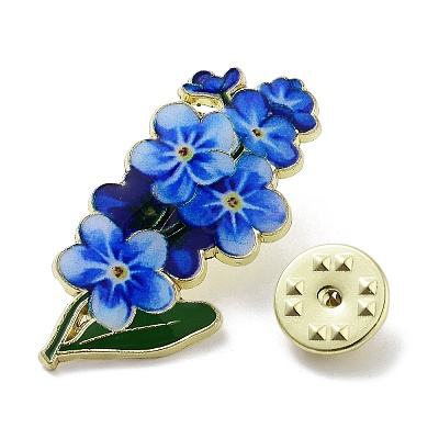 Flower Series Zinc Alloy Enamel Pin JEWB-D069-03E-1
