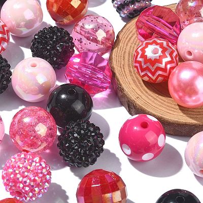 Acrylic & Resin & ABS Plastic Beads Sets MACR-CJ0001-67-1