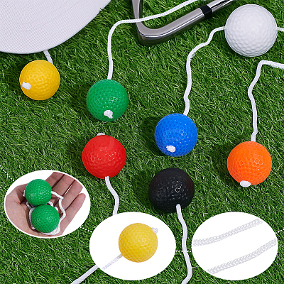 18Pcs 6 Colors PE Plastic Ladder Balls AJEW-MA0001-29-1