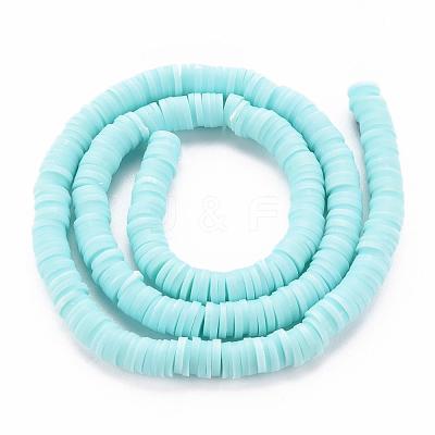 Handmade Polymer Clay Bead Strands CLAY-T002-6mm-28-1