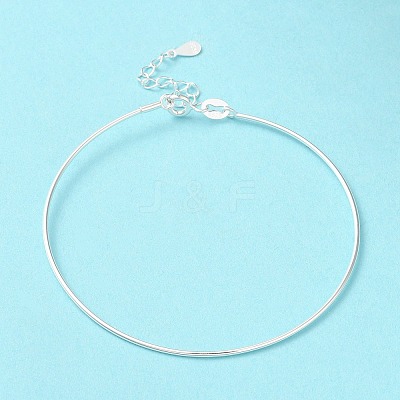 925 Sterling Silver Bangles LS-BJEW-G681-01B-S-1