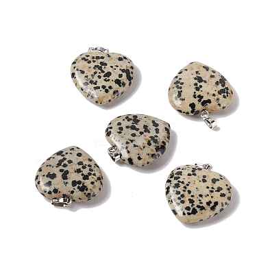 Natural Dalmatian Jasper Pendants G-G956-B60-FF-1