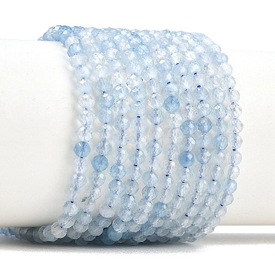 Natural Aquamarine Beads Strands G-RM250101-B31-1