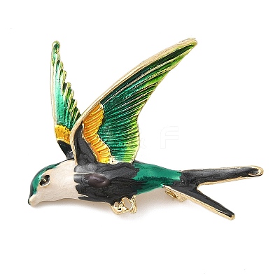 Bird Enamel Pins JEWB-S034-05G-C-1