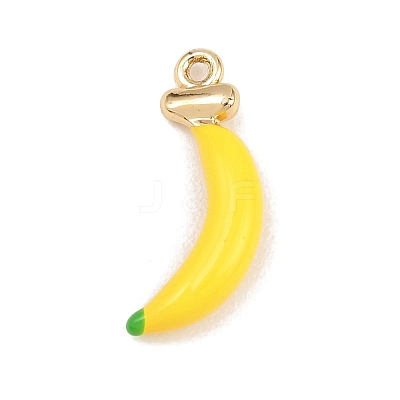 Fruit Alloy Enamel Pendants ENAM-P264-02J-G-1