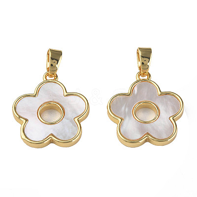 Natural Shell Pendants X-KK-N233-223-1