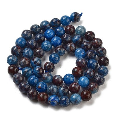 Natural Blue Opal Beads Strands G-H045-A02-8MM-01-1