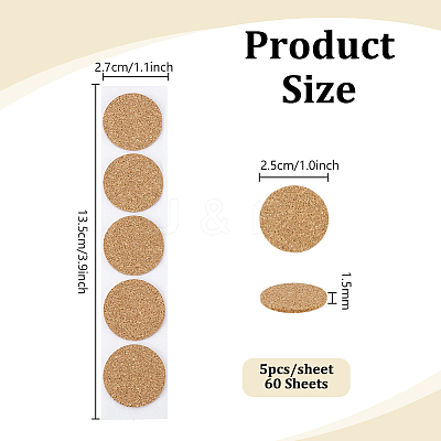 Self-adhesive Cork Sheets DIY-WH0816-097C-1