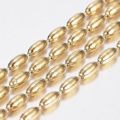 Handmade Ion Plating(IP) 304 Stainless Steel Ball Chains STAS-F136-09G-10m-1