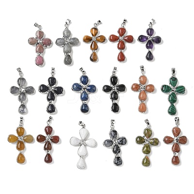 Natural & Synthetic Mixed Stone Pendants GG-CBA9F30-02P-1